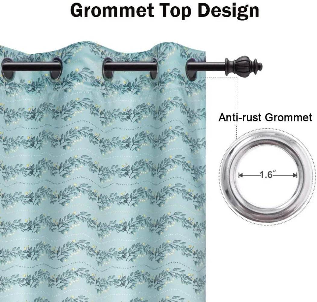 Printed Thermal Blackout Curtain With High Shading