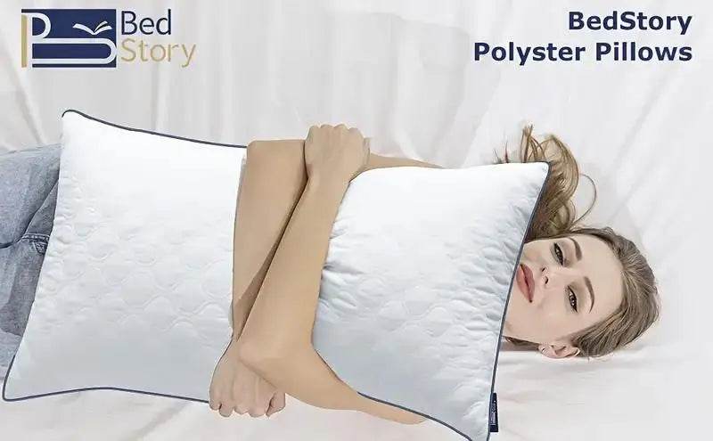 Pair of Soft Polyester Neck Support Pillows - Sleep Galleria