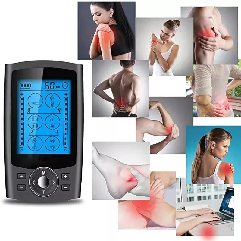 Digital Dual Channel TENS Unit EMS Muscle Stimulator Therapy - Omega Lifestyles