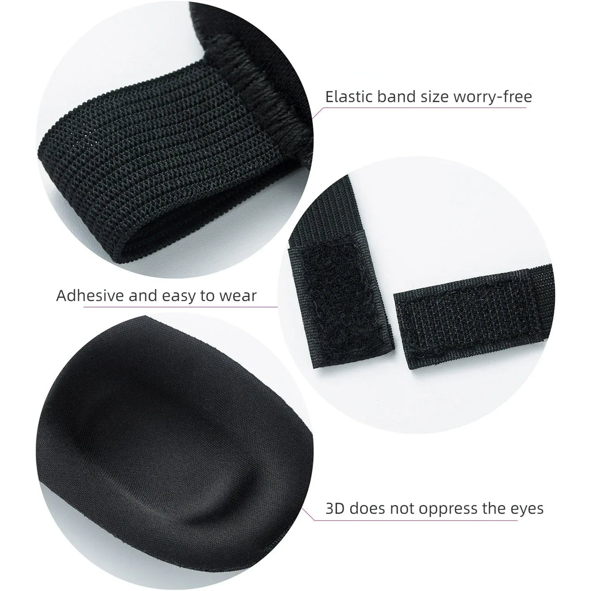 3D Contoured Memory Foam Light-Blocking Sleep Mask - Omega Lifestyles