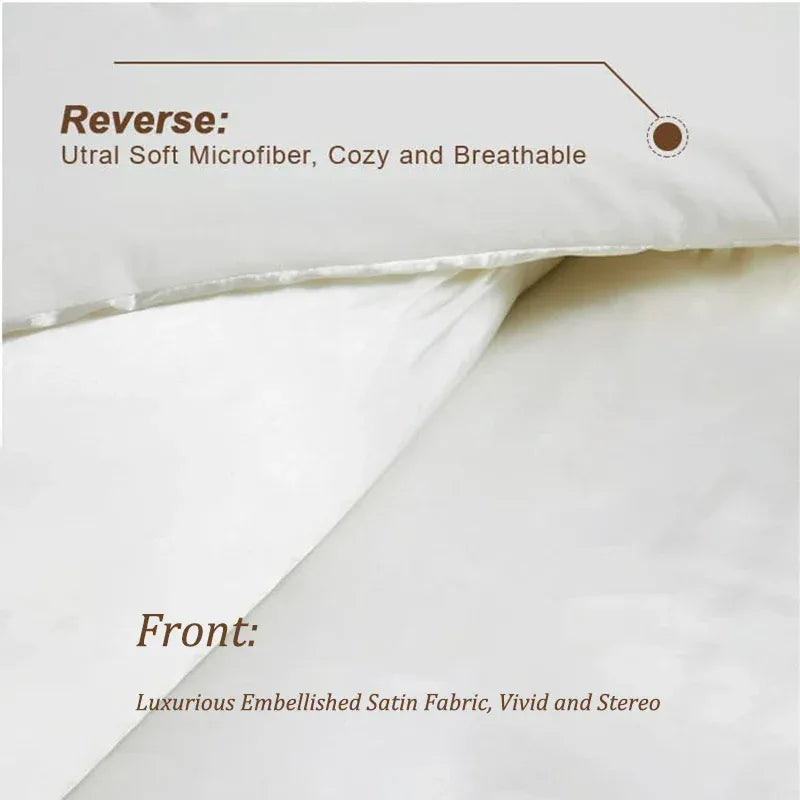 3-Piece Reversible Silky Satin Comforter Bedding Set - Omega Lifestyles
