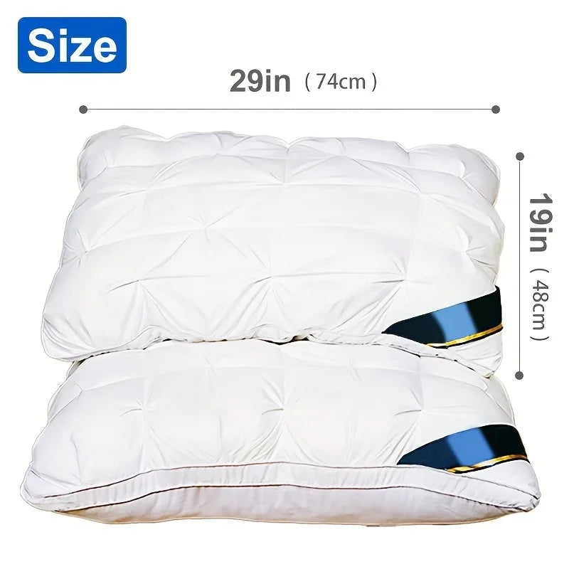 Luxury Cooling Queen Size Down Pillow Set of 2 - Omega Lifestyles