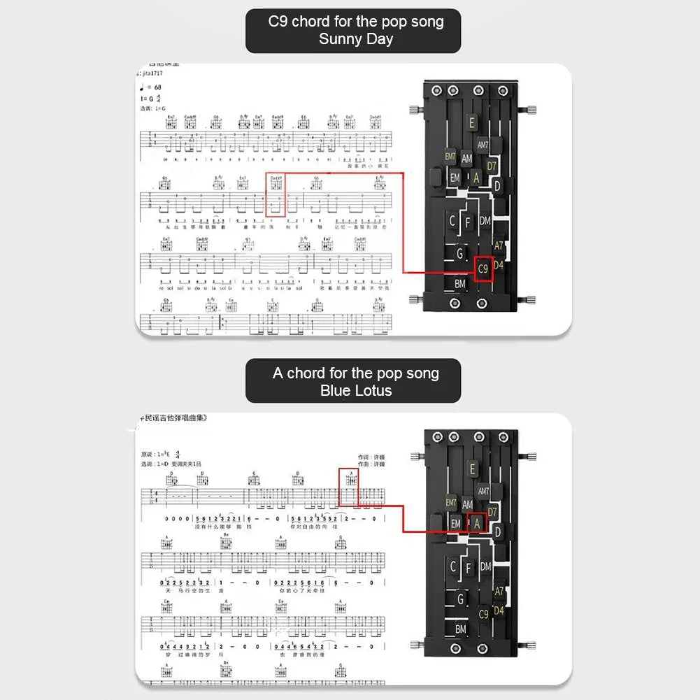 Guitar Chord Presser Beginner Learning Tool - Omega Lifestyles