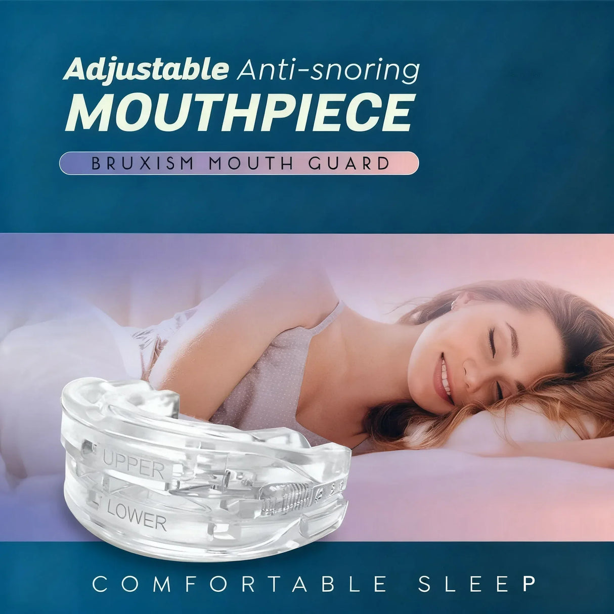 Adjustable Anti-Snoring Mouth Guard Sleep Aid - Omega Lifestyles