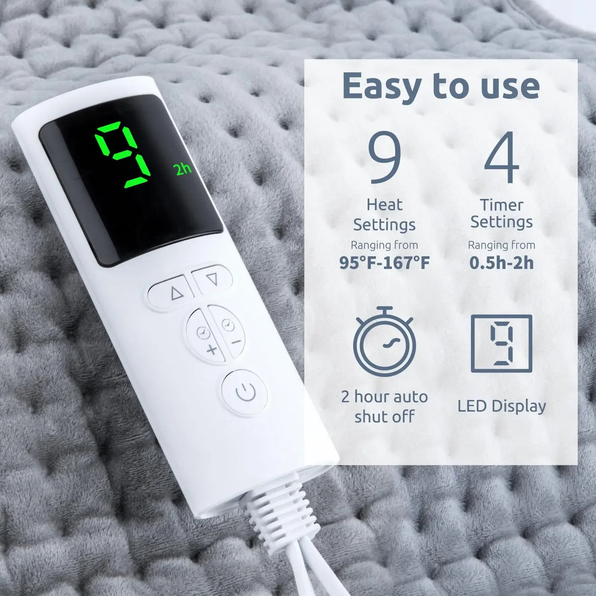 Heating Pad Neck Shoulder Shawl with Digital Thermostat - Omega Lifestyles