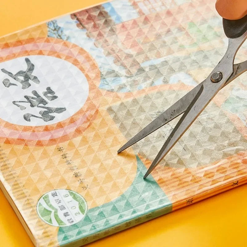 Pack of 10 Transparent Self-Adhesive Book Cover Film Set