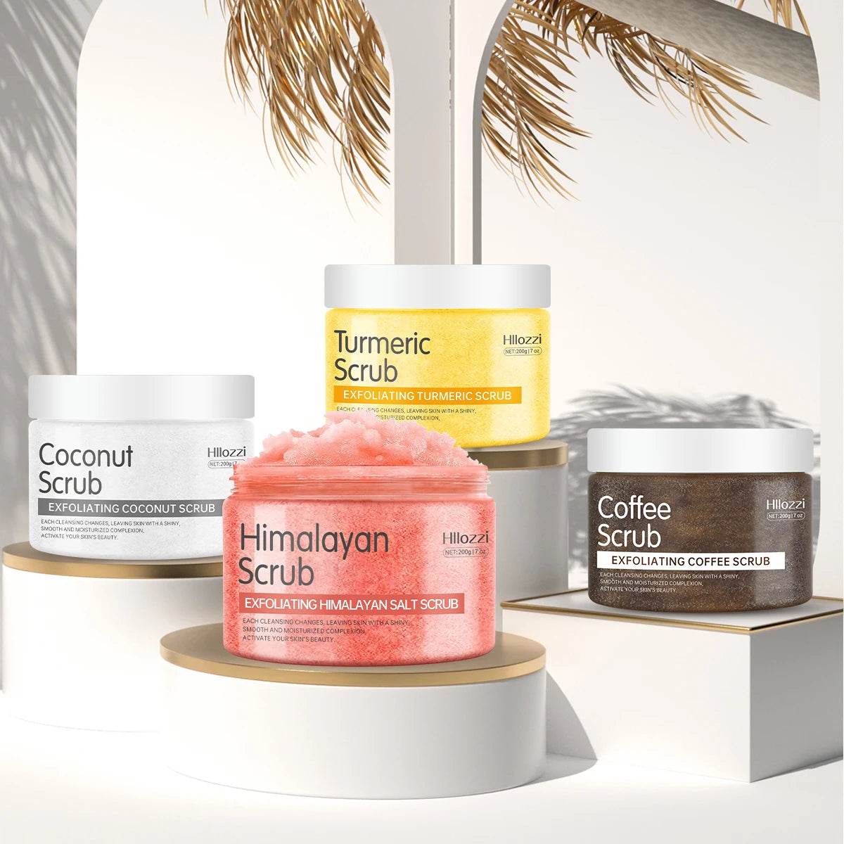 Himalayan Salt Turmeric Coconut Hydrating Face Body Scrub - Sleep Galleria