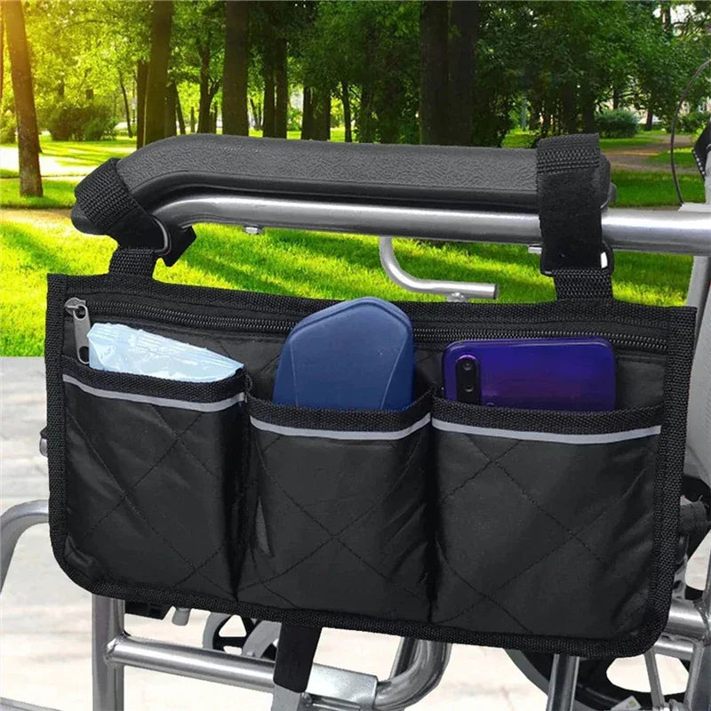 Waterproof Folding Wheelchair Storage Bag With Reflective Strip - Omega Lifestyles