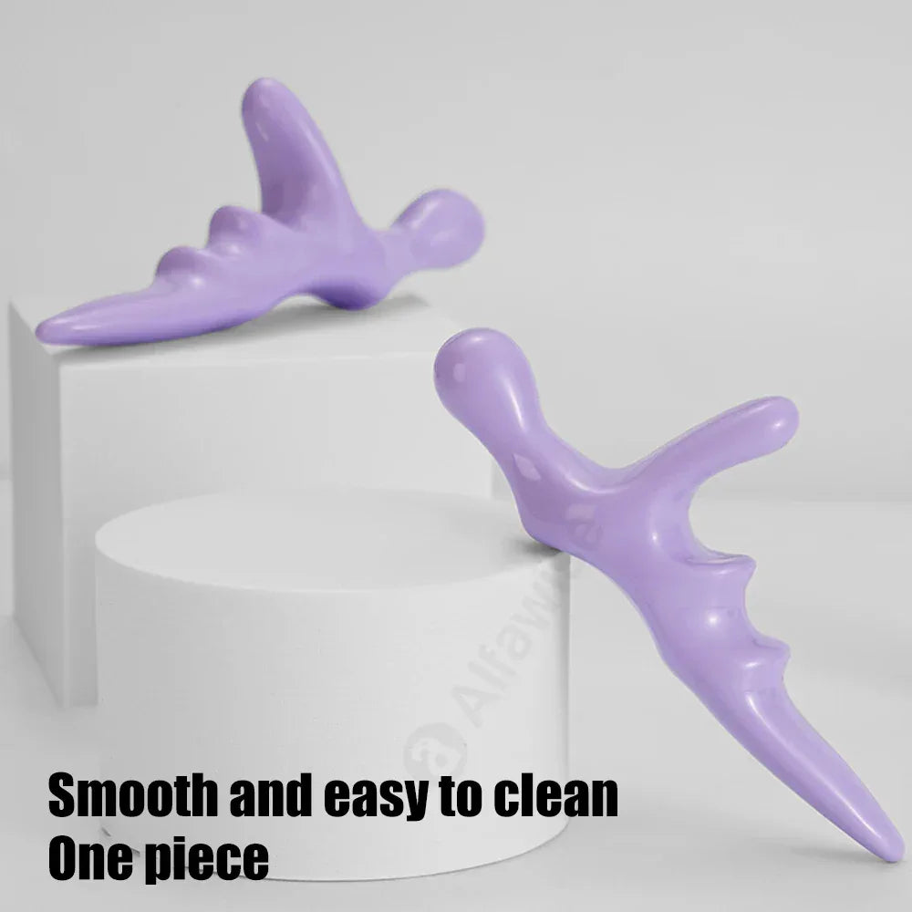 Manual Plastic Deep Tissue Thumb Acupressure Point Massager Tool - Omega Lifestyles