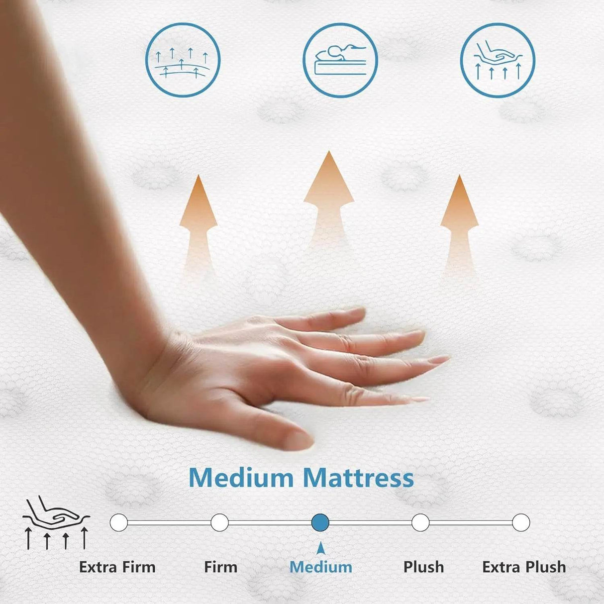 Medium 11-Inch Hybrid Cooling Gel Memory Foam Mattress - Sleep Galleria