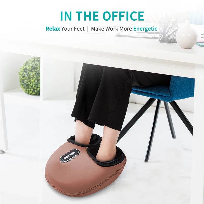 Electric Foot Massager with Heat Compression Shiatsu Therapy - Omega Lifestyles