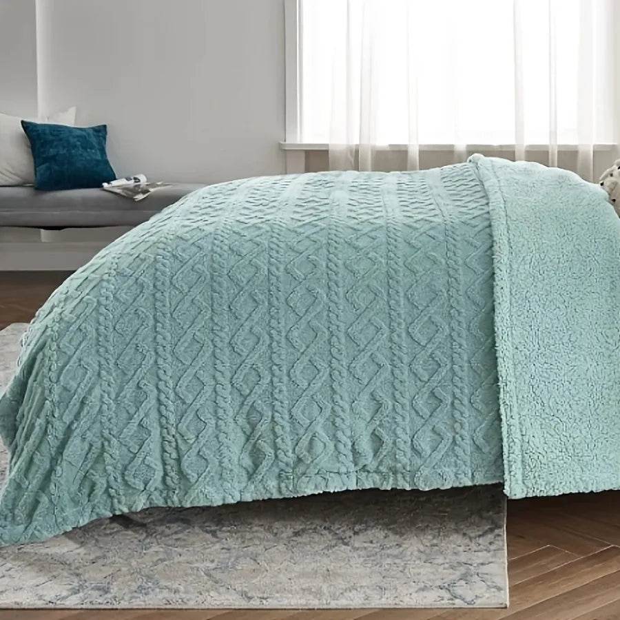 Lightweight Breathable Coral Fleece Polyester Blanket - Sleep Galleria