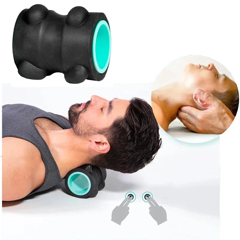 Cervical Neck Massager Compact PU ABS Pain Relief Device - Omega Lifestyles
