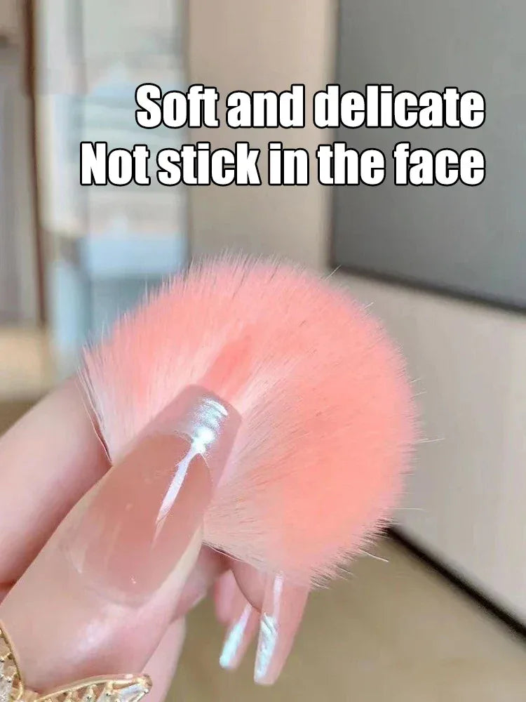 5-Piece Portable Soft Wool Fiber Makeup Brush Set With Mirror - Omega Lifestyles