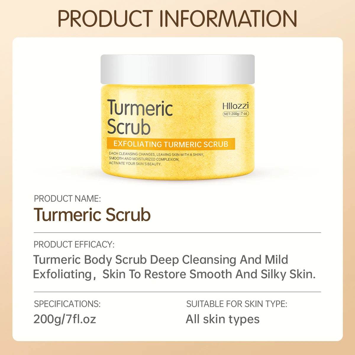 Turmeric Deep Cleansing Hydrating Body Cream 200g - Sleep Galleria
