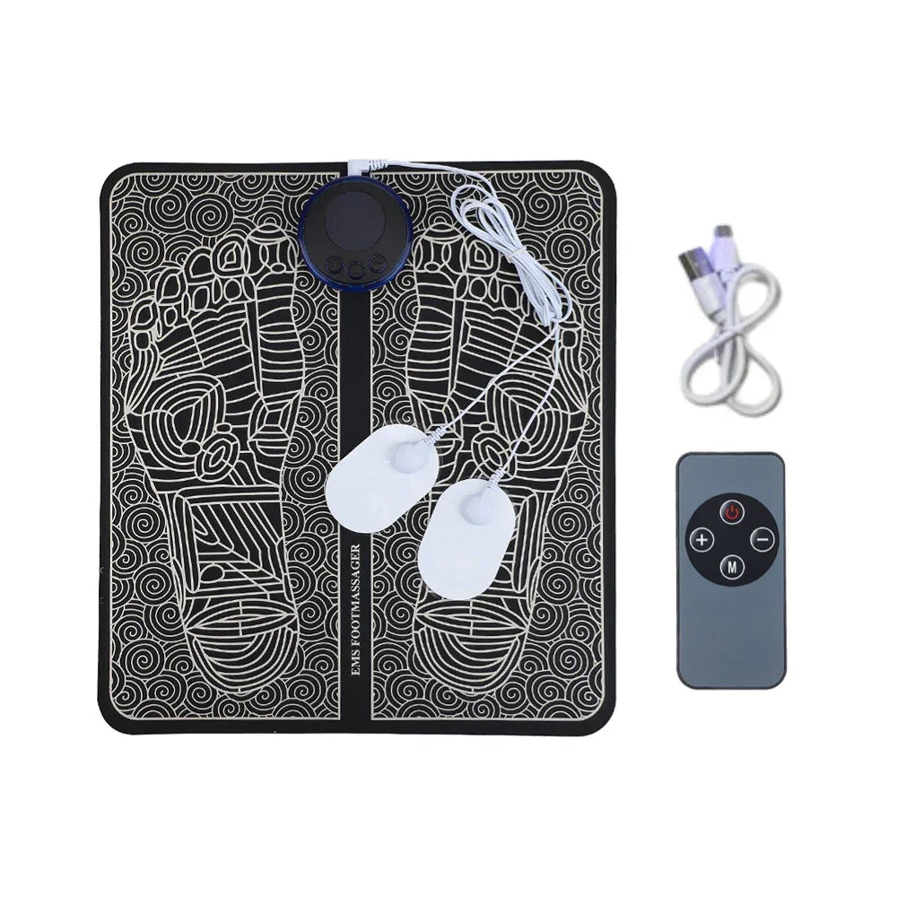 EMS Foot Massager Pad Portable Electric Muscle Stimulation - Omega Lifestyles
