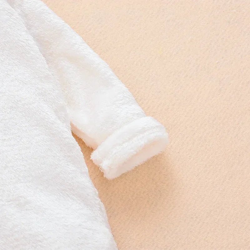 Baby Bear Hooded Cotton Romper Long Sleeve Footies - Omega Lifestyles