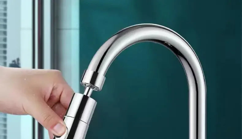3-in-1 Rotating Kitchen Faucet Extender With Sprayer - Omega Lifestyles