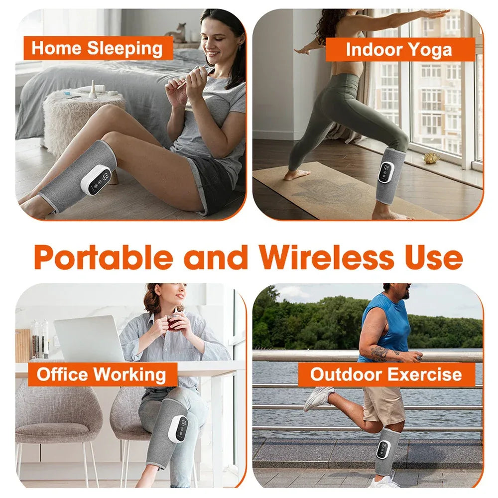 Wireless 360° Air Pressure Calf Muscle Massager - Omega Lifestyles