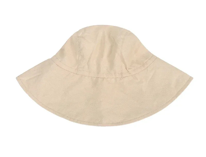 Cotton Linen Baby Kids Summer Sunhat With Wide Brim - Omega Lifestyles