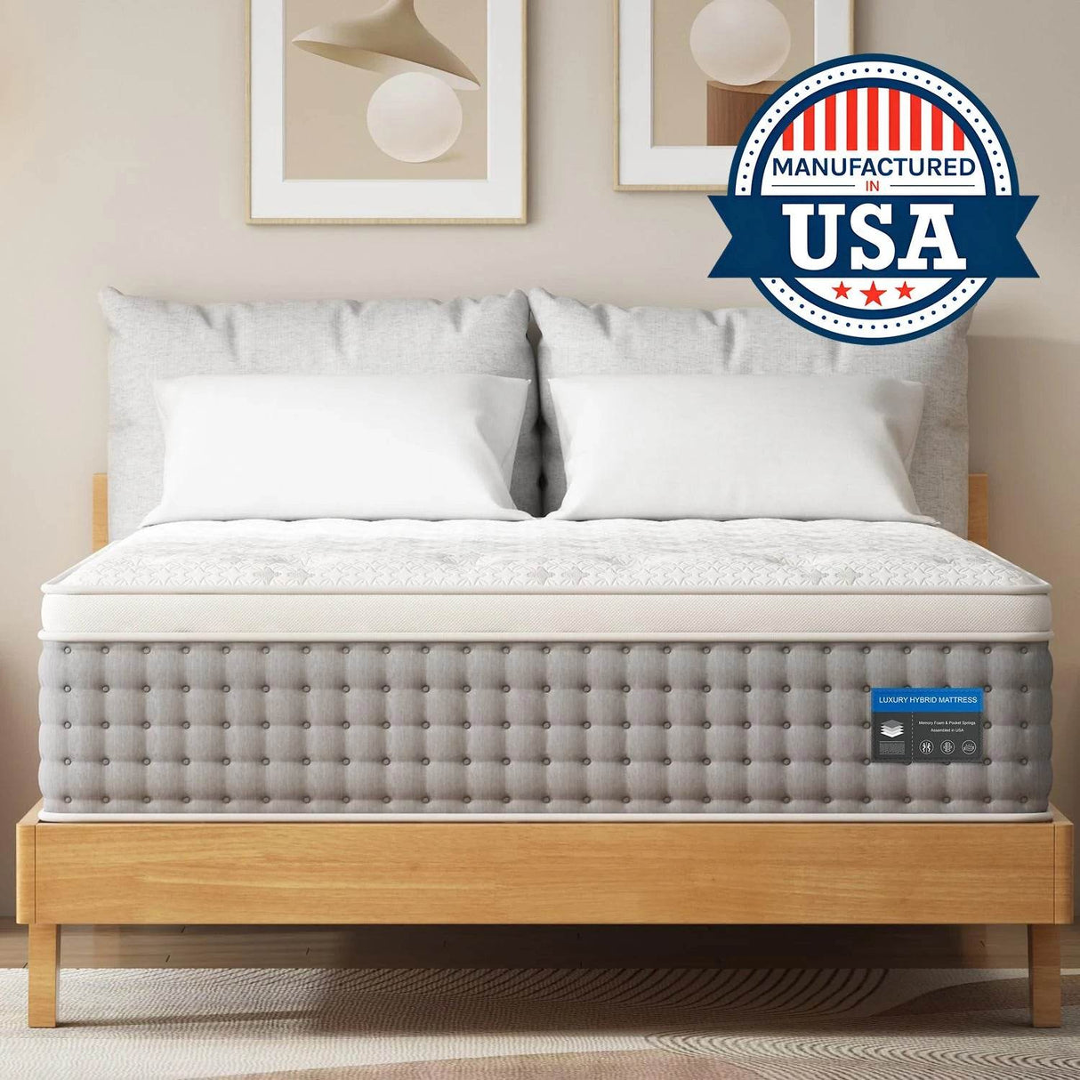 Medium Gel Memory Foam Hybrid Mattress - Sleep Galleria