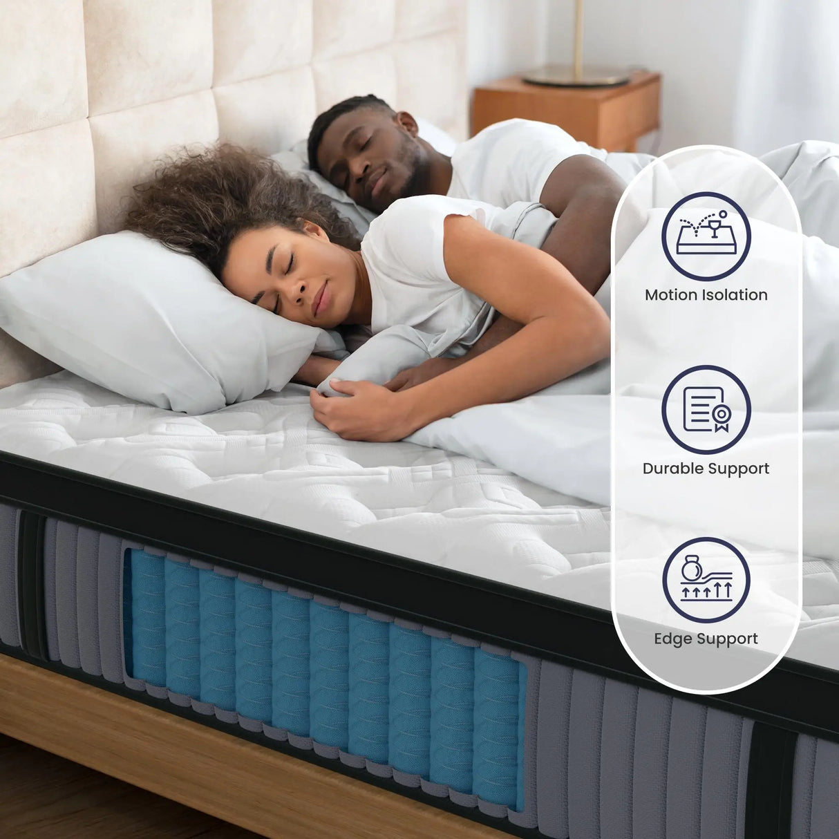 Medium 14-Inch Hybrid Memory Foam Innerspring Mattress