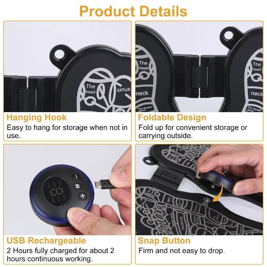 Electric USB Rechargeable Foot Circulation Massager Pad - Omega Lifestyles