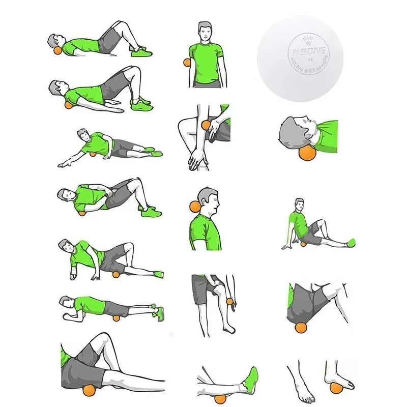 Portable 6.3cm Rubber Massage Ball For Muscle Relief - Omega Lifestyles