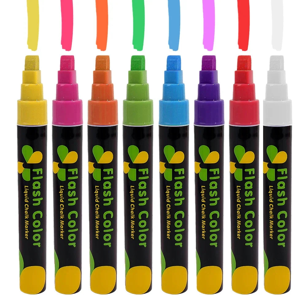 Erasable Liquid Chalk Markers Set Of 8 Colors