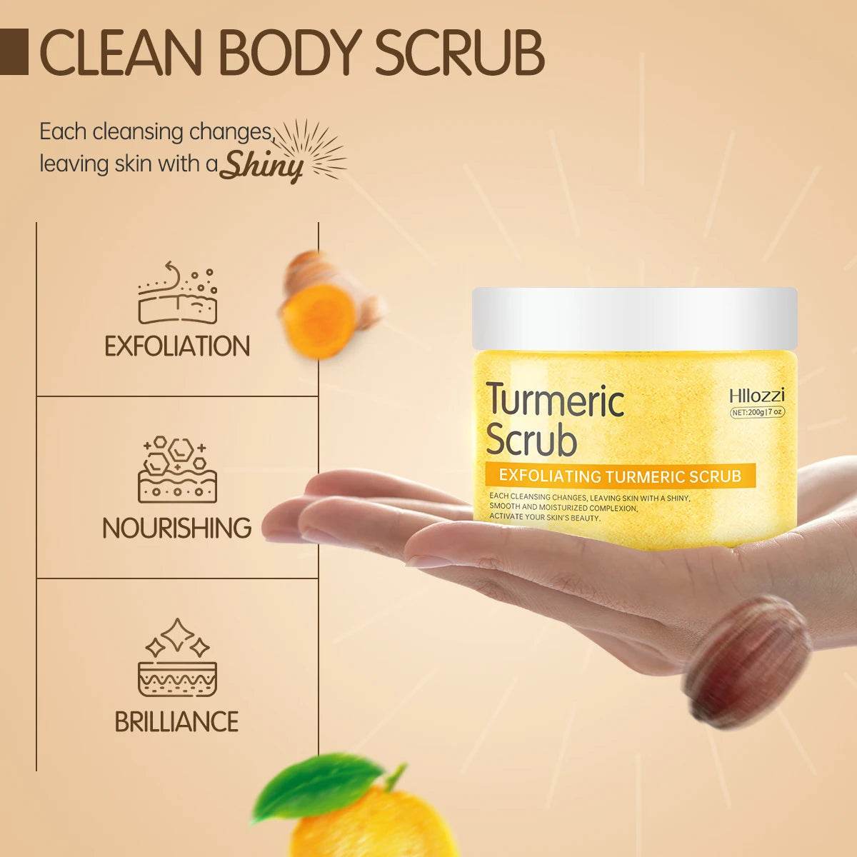 Turmeric Deep Cleansing Hydrating Body Cream 200g - Sleep Galleria