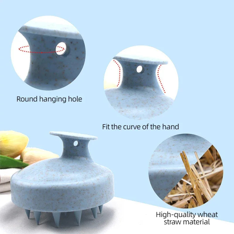 Silicone Handheld Scalp Shampoo Massage Brush - Omega Lifestyles
