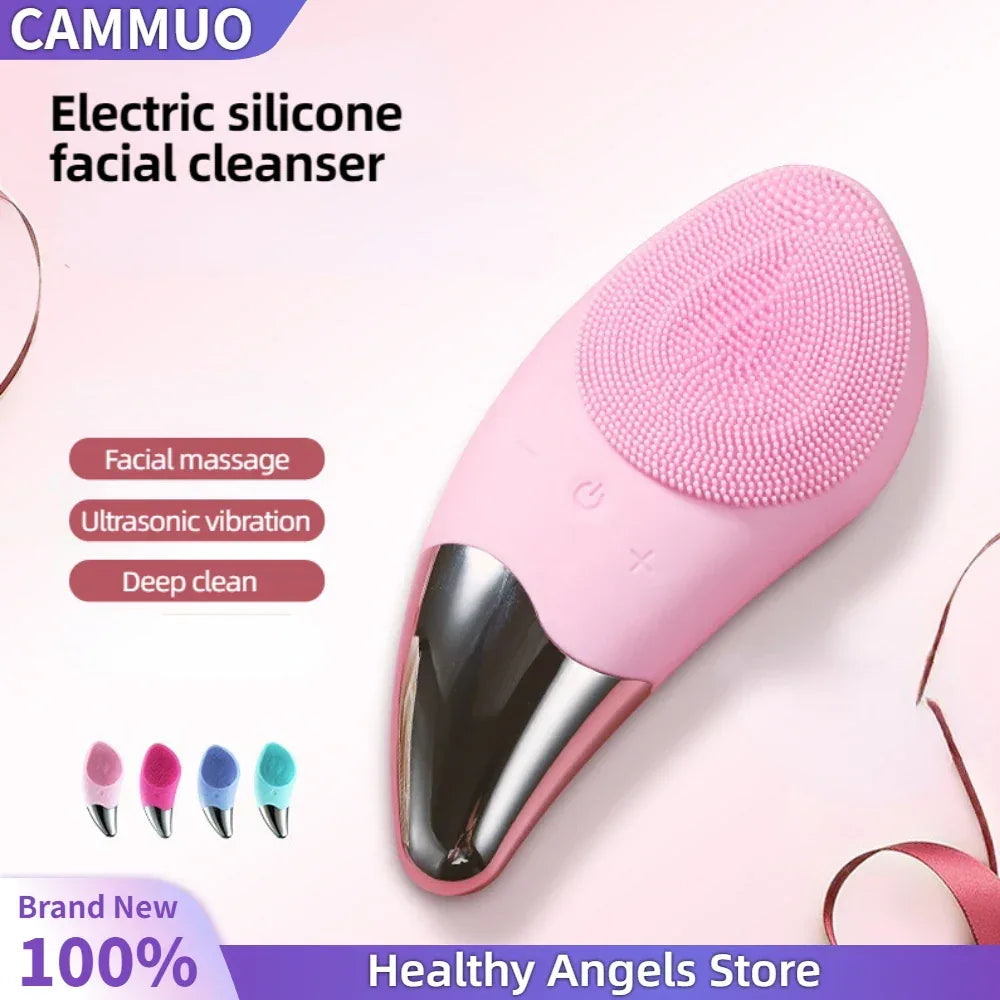 Rechargeable Waterproof Silicone Facial Cleansing Brush - Omega Lifestyles