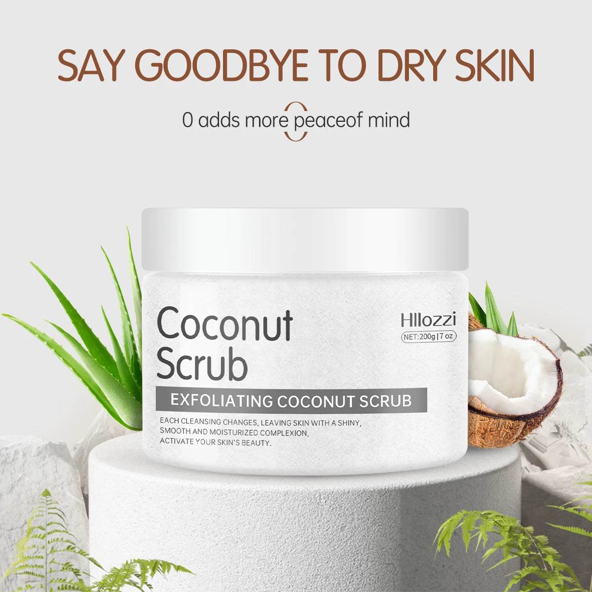 Himalayan Salt Turmeric Coconut Hydrating Face Body Scrub - Sleep Galleria