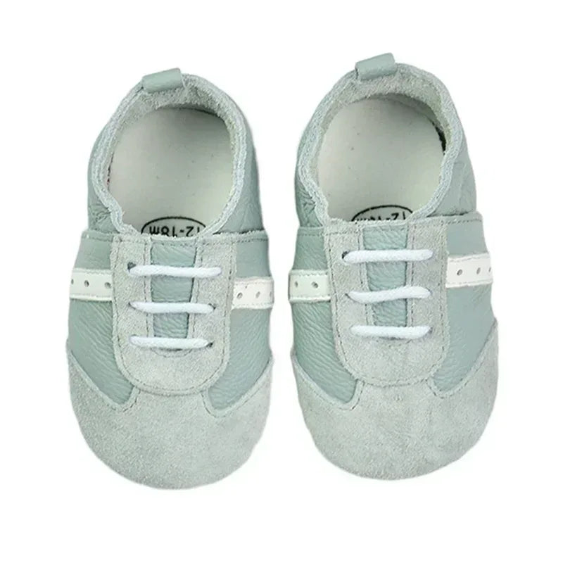 Breathable Leather Baby Shoes Soft First Walkers - Omega Lifestyles