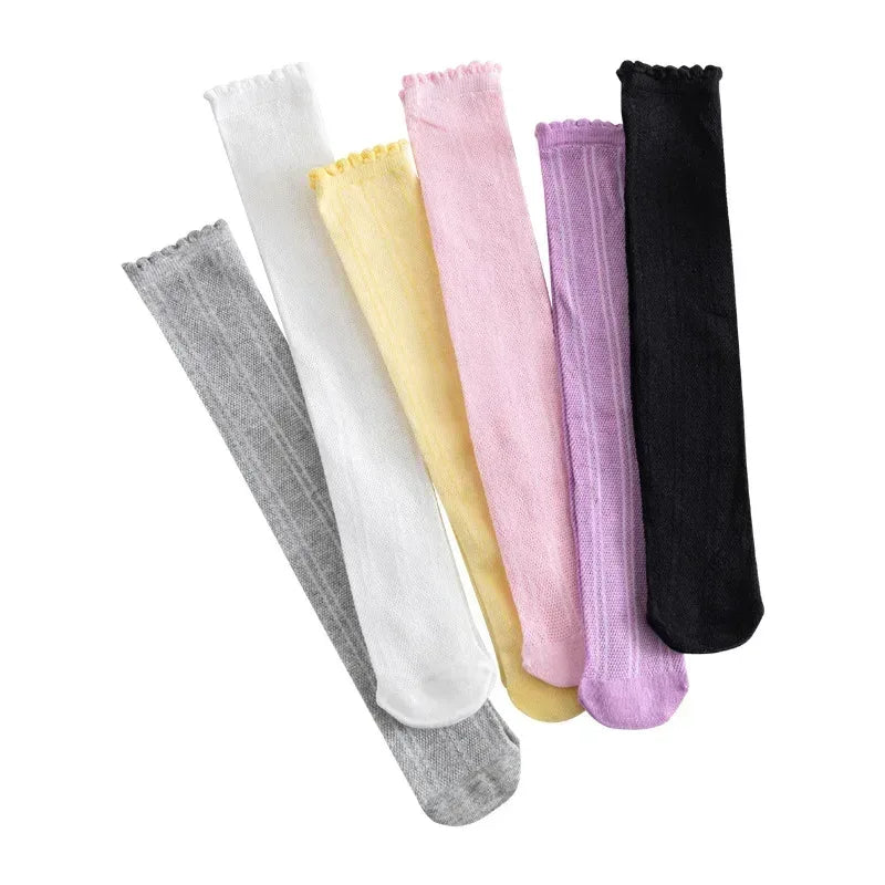 Children’s Breathable Knit Cotton Knee High Socks - Omega Lifestyles