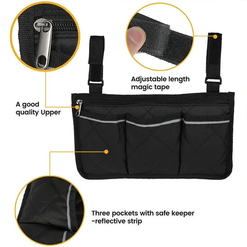 Waterproof Folding Wheelchair Storage Bag With Reflective Strip - Omega Lifestyles