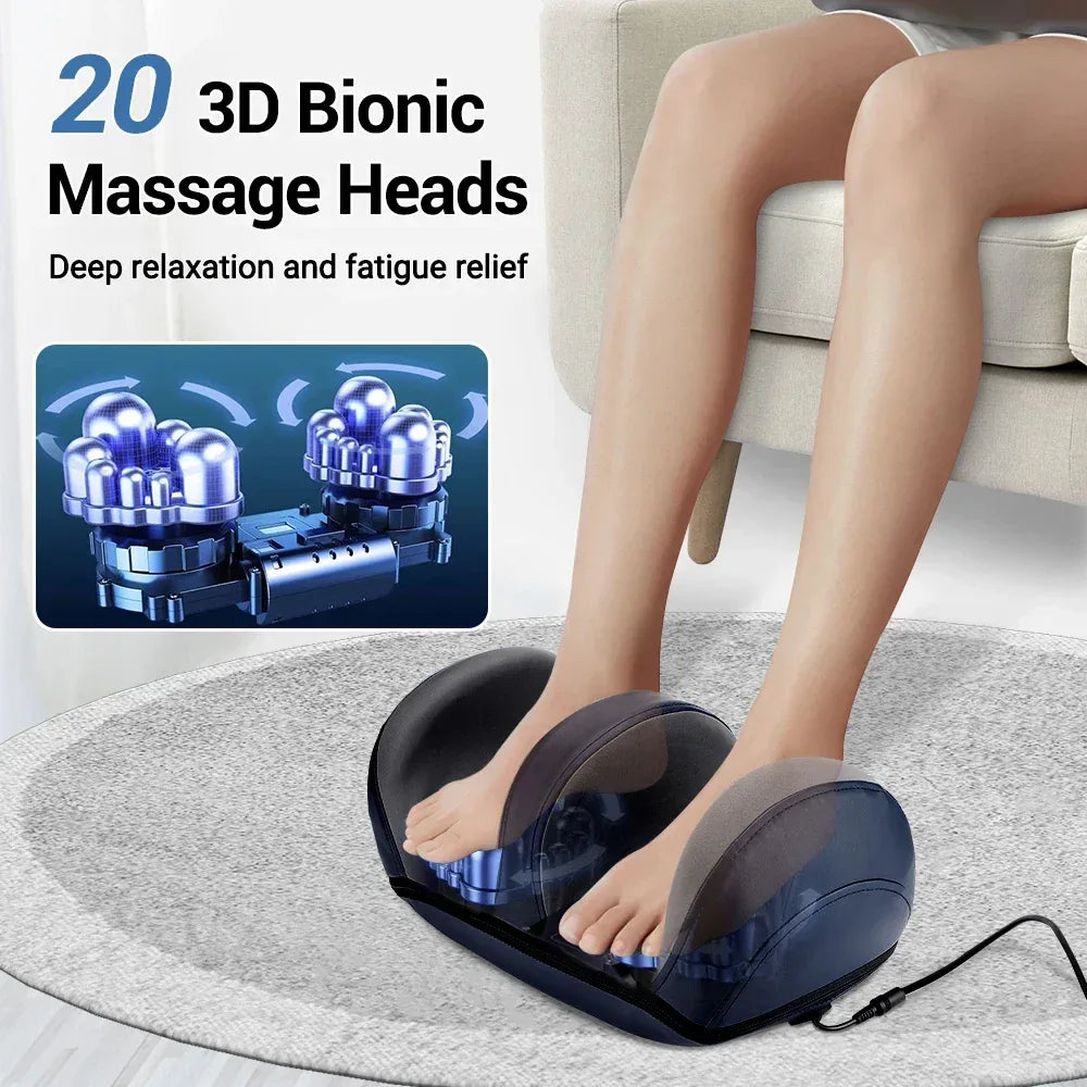 Electric Shiatsu Heated Foot Massager With Kneading Therapy - Omega Lifestyles
