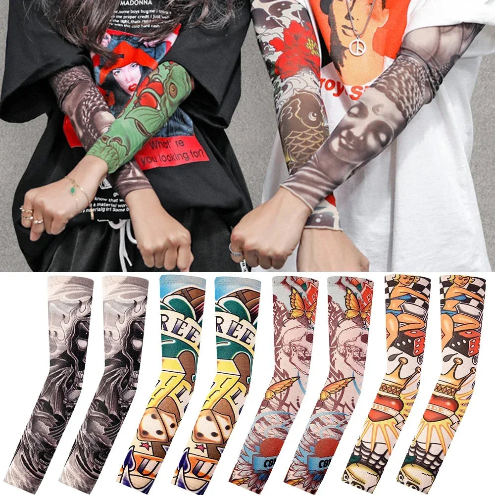 Floral Temporary Tattoo Sleeve With Sun Protection - Omega Lifestyles