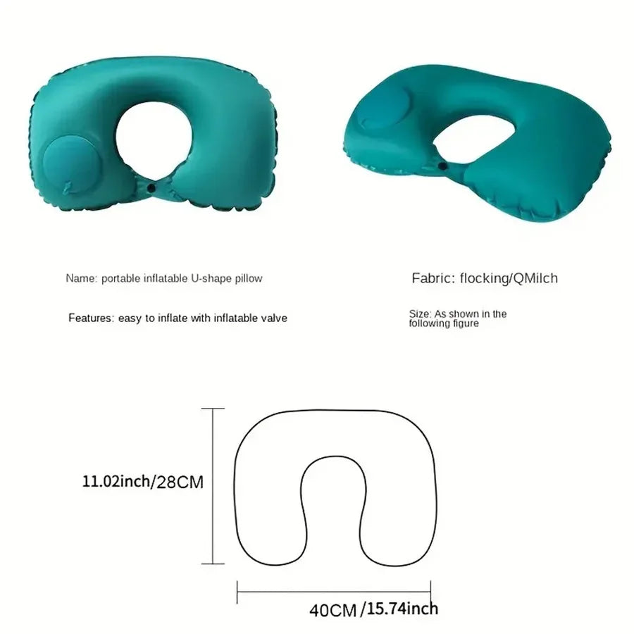 Inflatable Portable Travel Neck Pillow - Omega Lifestyles