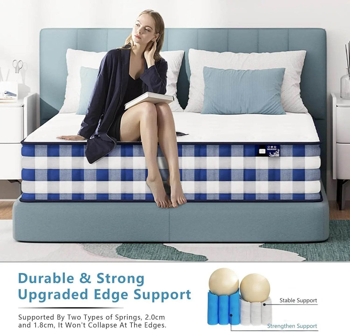 Medium 11-Inch Hybrid Cooling Gel Memory Foam Mattress - Sleep Galleria