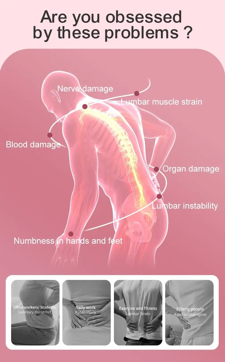 Ergonomic Back Stretcher Lumbar Neck Pain Relief Massager - Omega Lifestyles