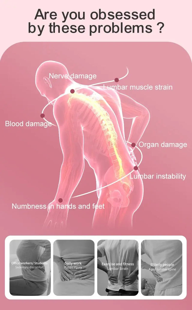 Ergonomic Back Stretcher Lumbar Neck Pain Relief Massager - Omega Lifestyles