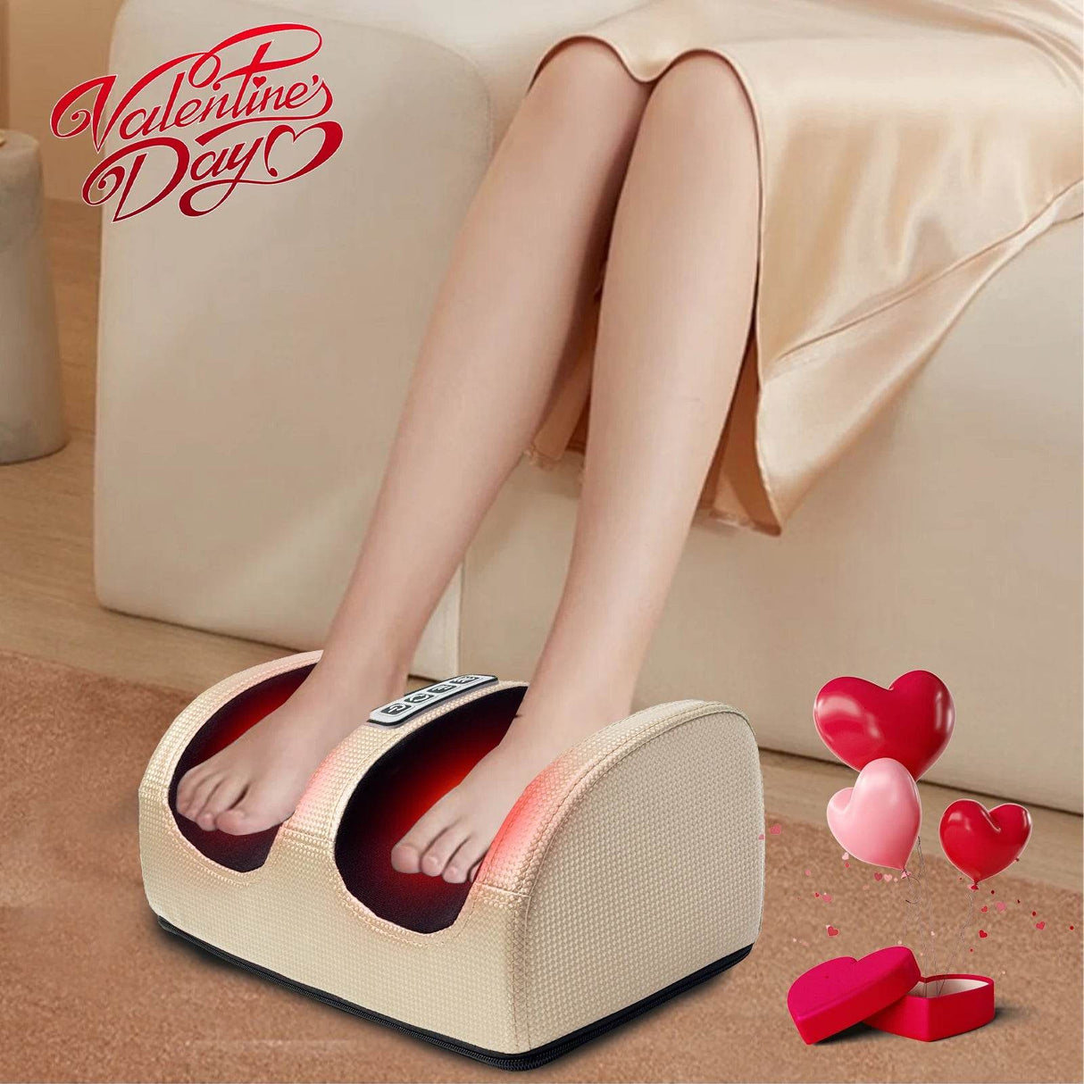 Electric Foot Kneading Massager With Heating Function