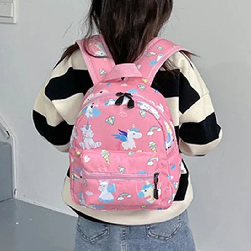 Kids Waterproof Dinosaur Unicorn Pattern Nylon Backpack - Omega Lifestyles