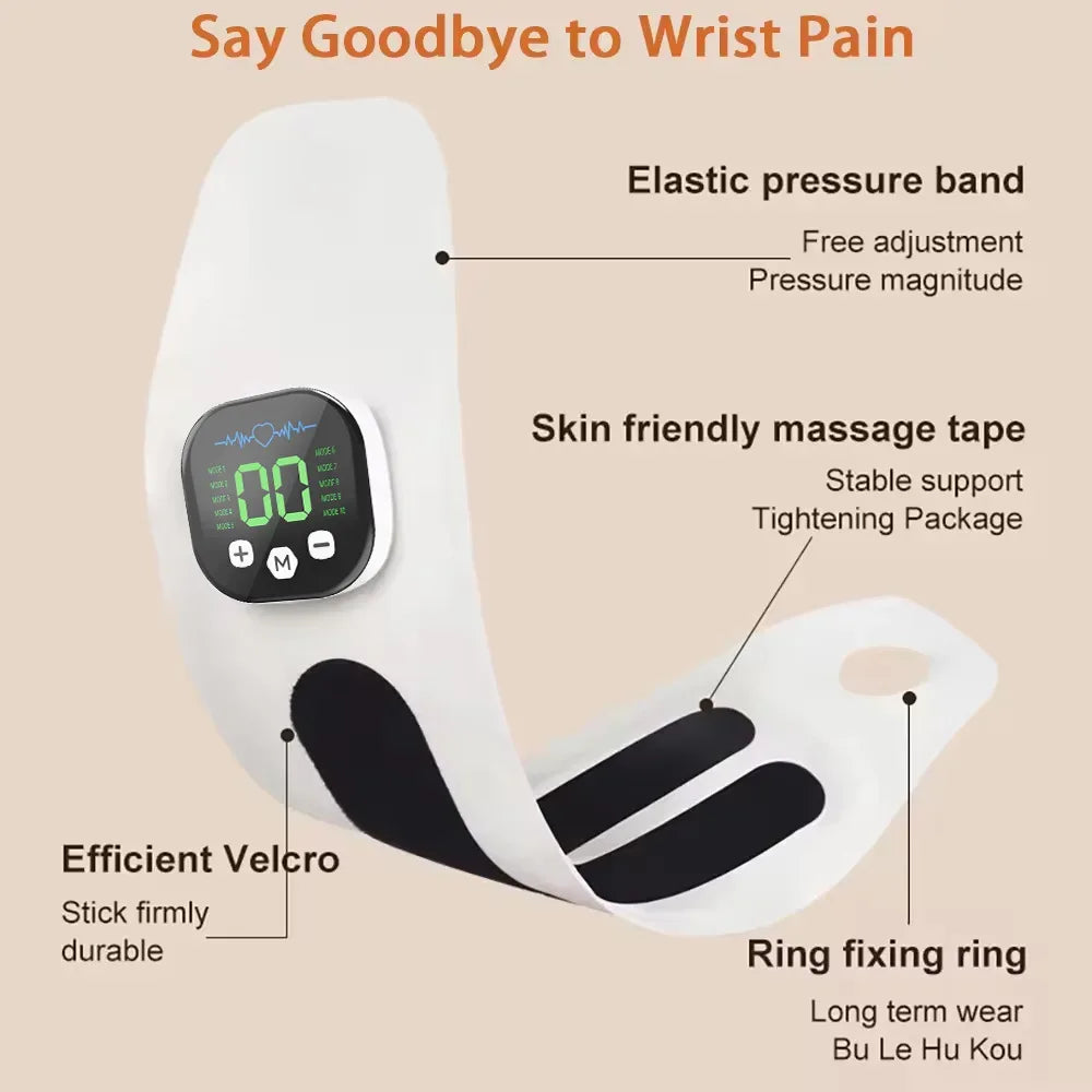 Electric Heating Wrist Massager With Heat And Vibration - Omega Lifestyles