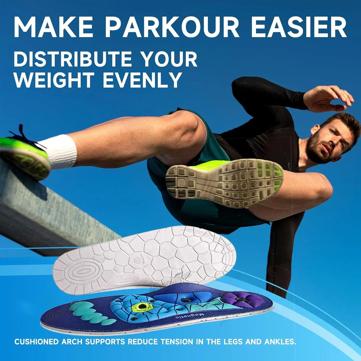 Pair of Magnetic Acupressure Foot Massage Insoles - Omega Lifestyles