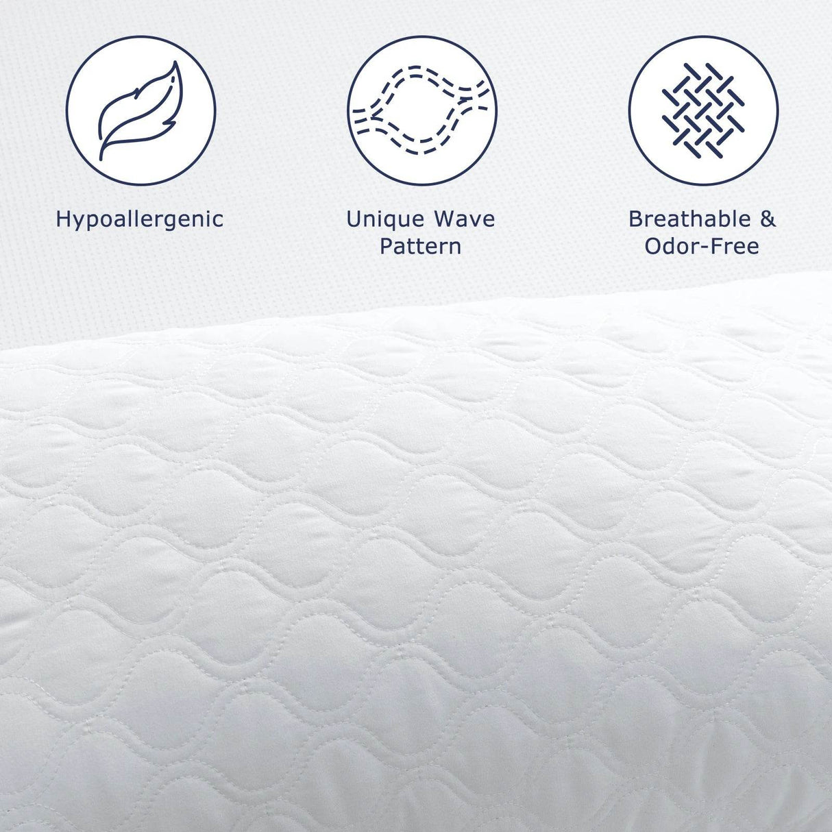 Pair of Soft Polyester Neck Support Pillows - Sleep Galleria