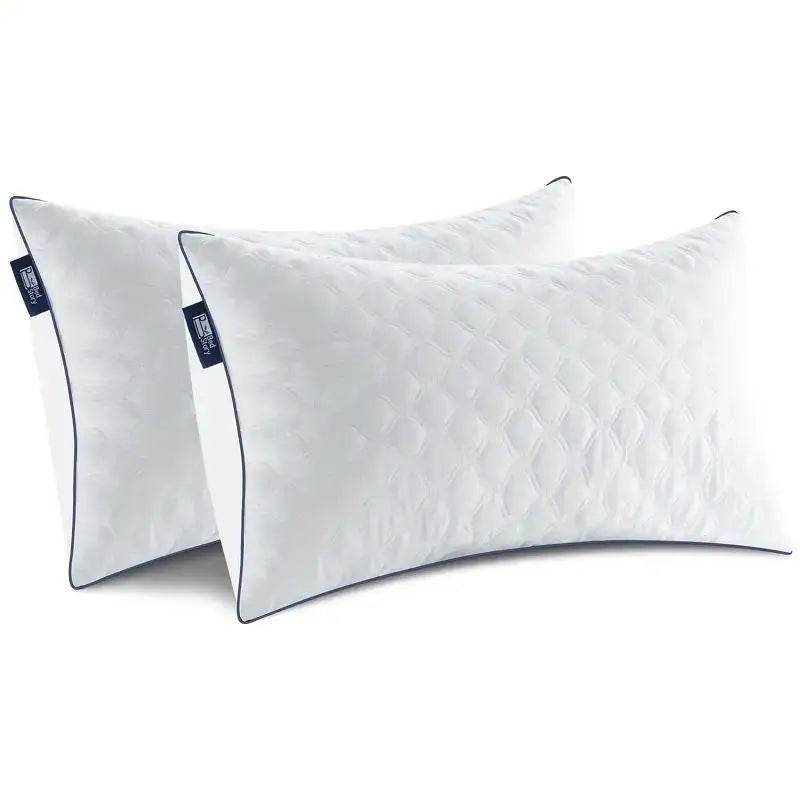Pair of Soft Polyester Neck Support Pillows - Sleep Galleria