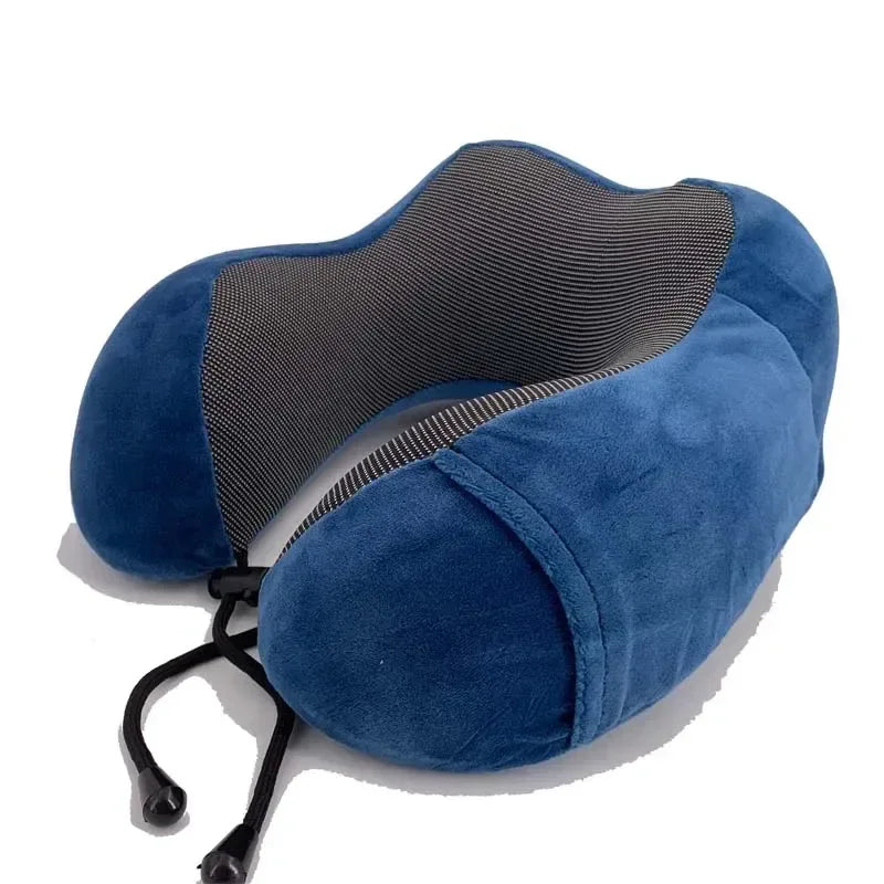 U-Shaped Memory Foam Travel Neck Pillow Cervical Support - Omega Lifestyles