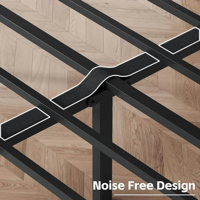 PU Leather Upholstered Bed Frame with Headboard - Omega Lifestyles